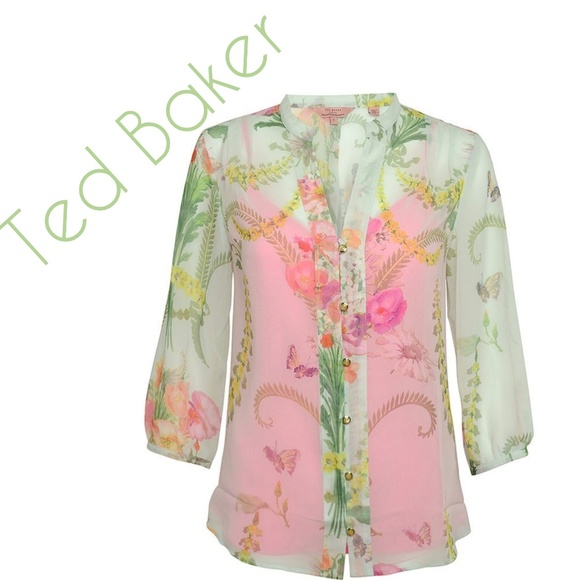 Ted Baker Tops - Ted Baker Top Kimmie 2 pc Sheer & Cami Sz 0